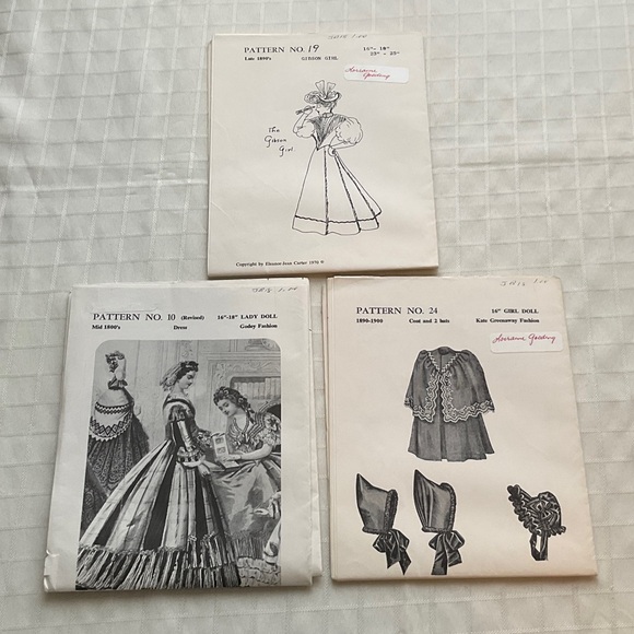 Eleanor-Jean Carter Other - Vintage Doll Clothes Patterns